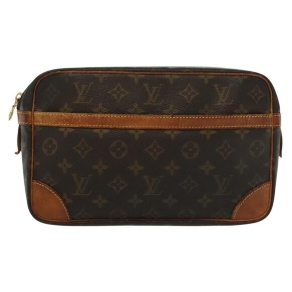 LOUIS VUITTON Monogram Compiegne 28 Clutch Bag M51845 LV Auth th6288 - Picture 2 of 16